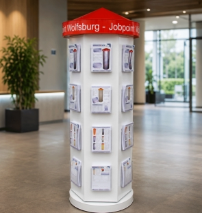 Prospektsäule Jobpoint Wolfsburg