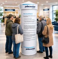 Litfaßsäulen Standard für Jobcenter
