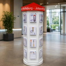 Prospektsäule Jobpoint Wolfsburg
