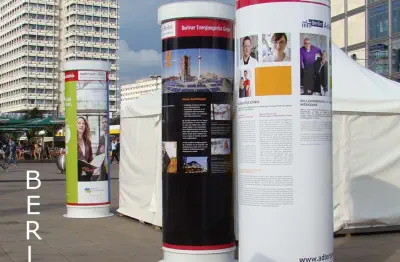 Litfaßsäule Silas - Alexanderplatz Berlin - BVG
