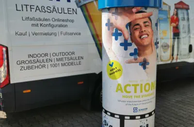Litfaßsäule Standard 80 x 220 cm