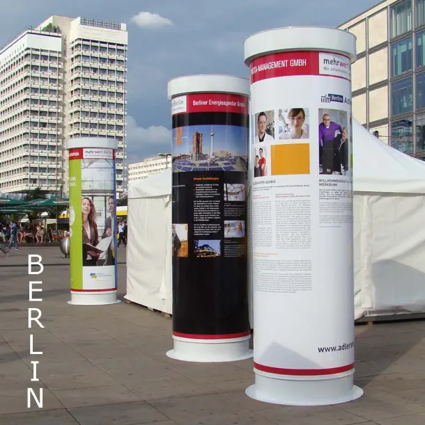 Litfaßsäule Silas - Alexanderplatz Berlin - BVG