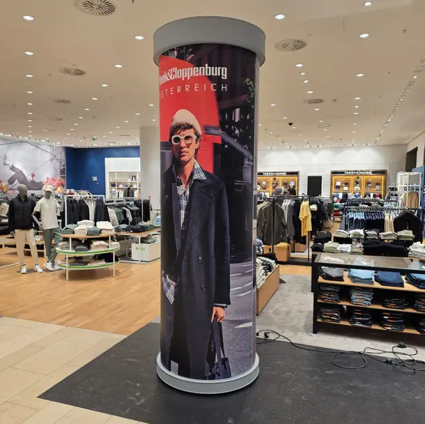 Litfaßsäule Silas - Drehmotor - P&C Wien